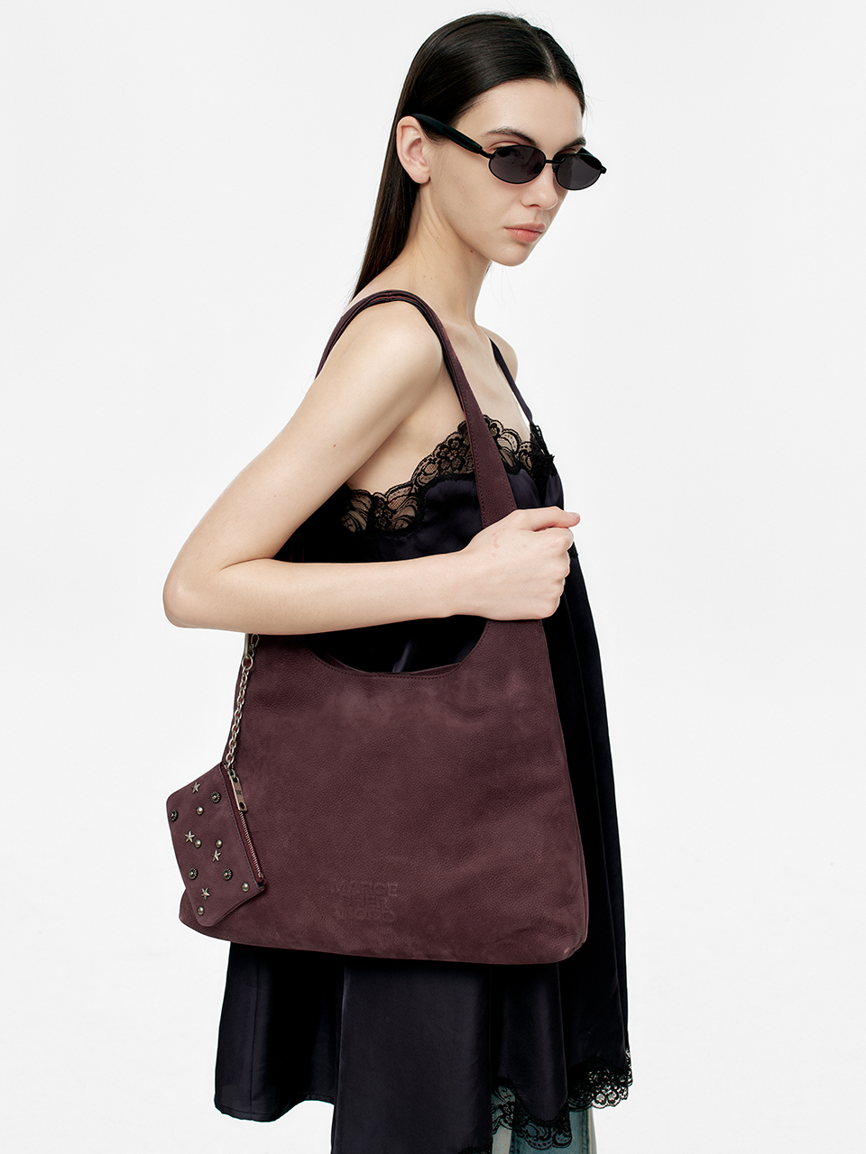 Marge Sherwood - Halter Hobo Large (Wine Nubuck) product image 2 | TRAB K-Fashion Australia