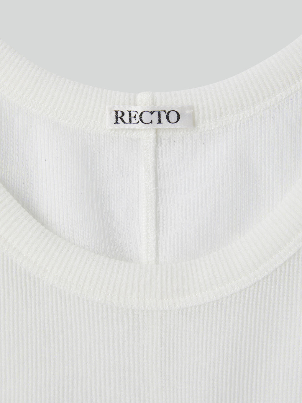 Recto - Sheer Jersey Tank Top (Off White) product image 7 | TRAB K-Fashion Australia