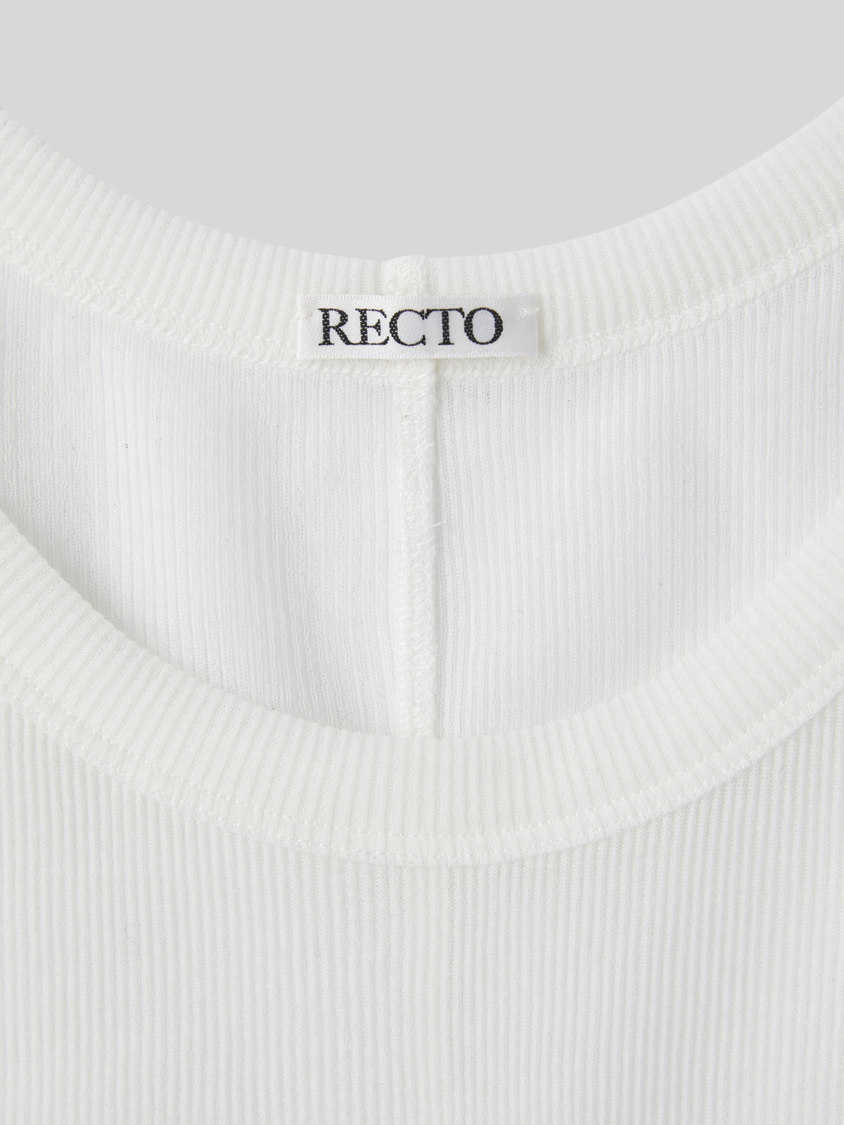 Recto - Sheer Jersey Tank Top (Off White) product image 7 | TRAB K-Fashion Australia