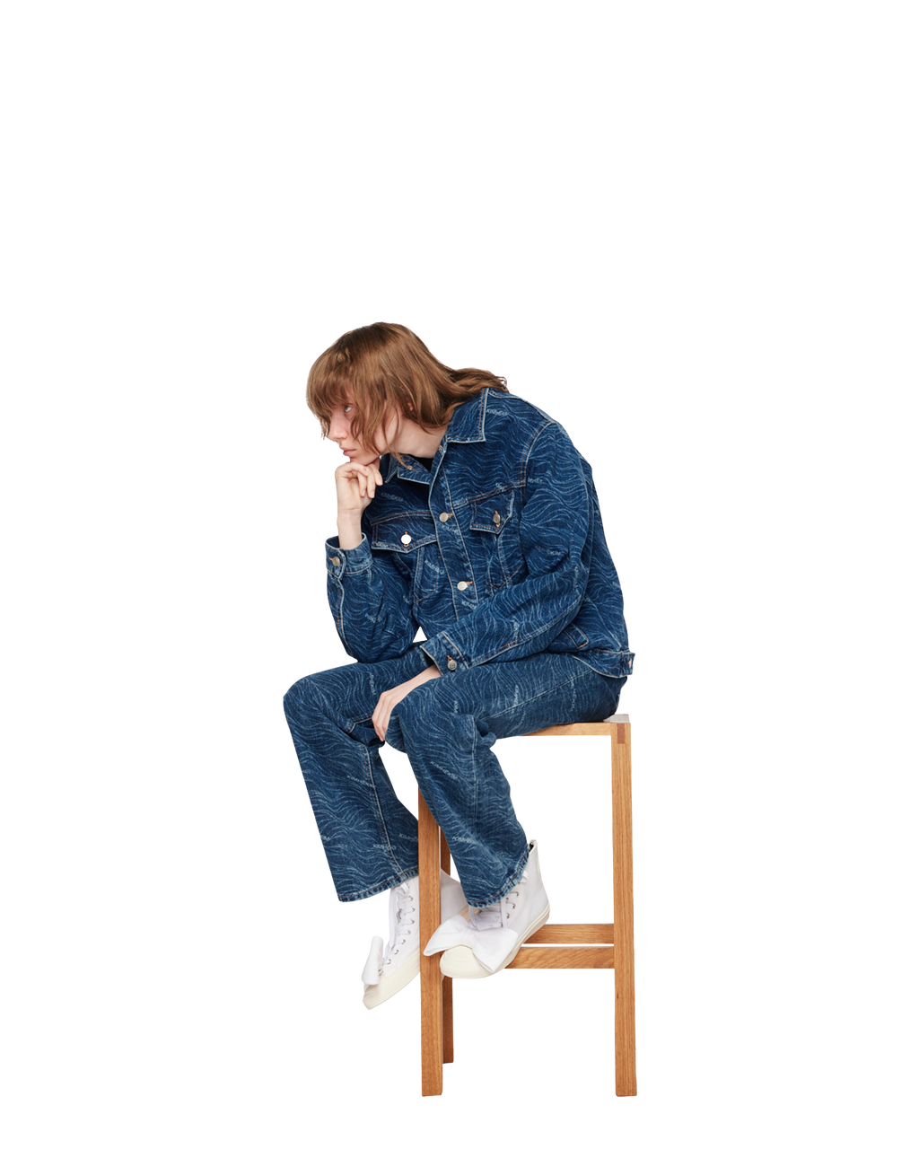 Kimhe Kim - Helon Denim Jacket (Dark Blue) product image 5 | TRAB K-Fashion Australia