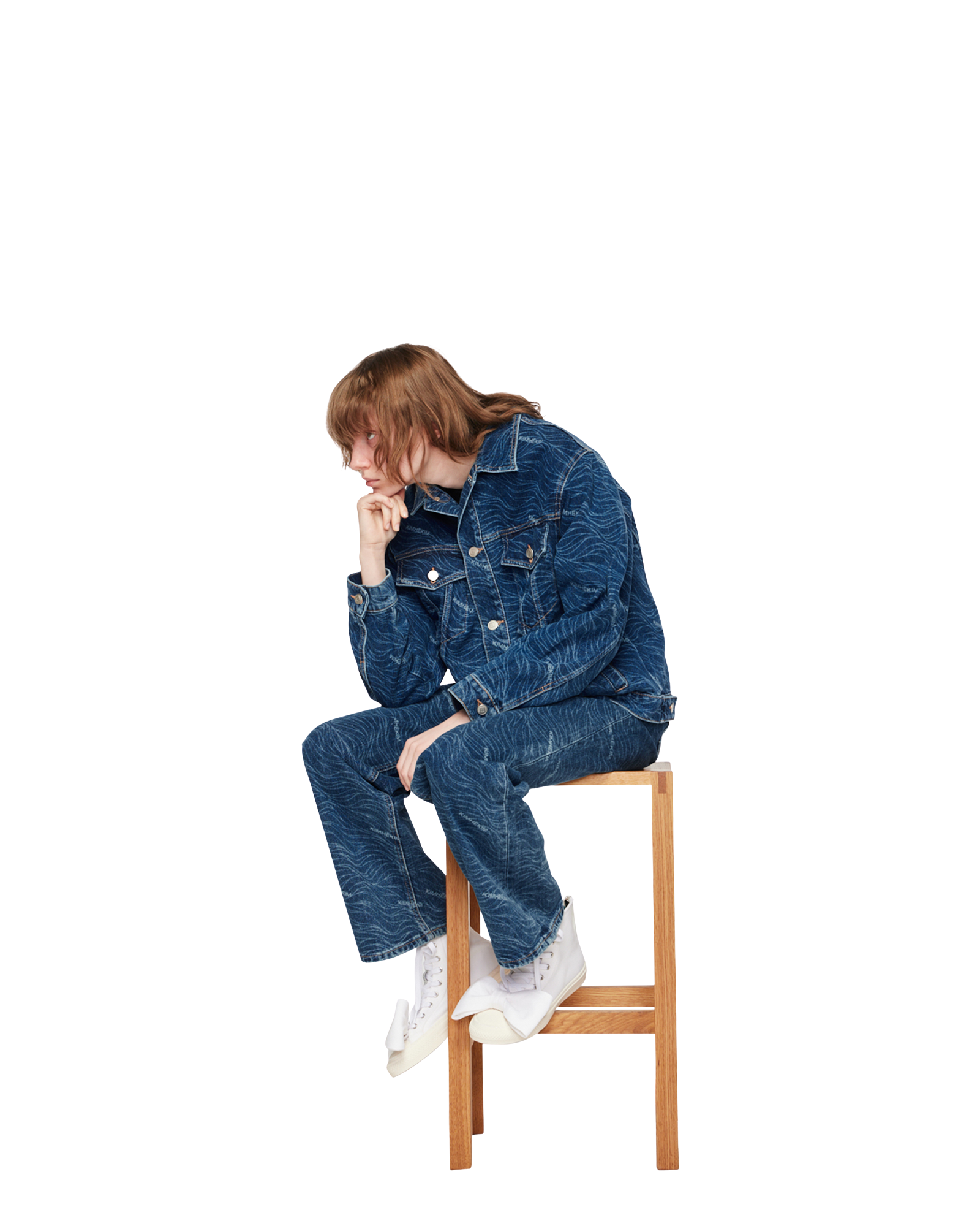 Kimhe Kim - Helon Denim Jacket (Dark Blue) product image 5 | TRAB K-Fashion Australia