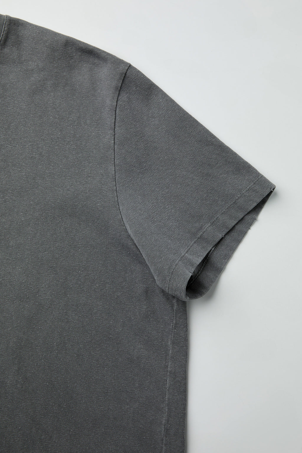 Coor - Damaged Color Dyed Crop T-Shirt (Washed Charcoal) product image 6 | TRAB K-Fashion Australia