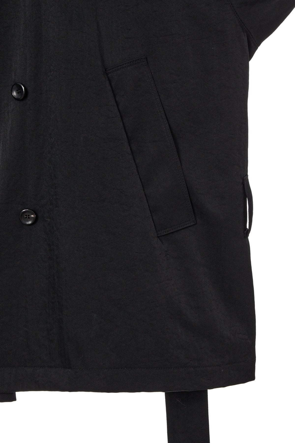 Deinet - Buckle Trench Jacket (Black) product image 6 | TRAB K-Fashion Australia