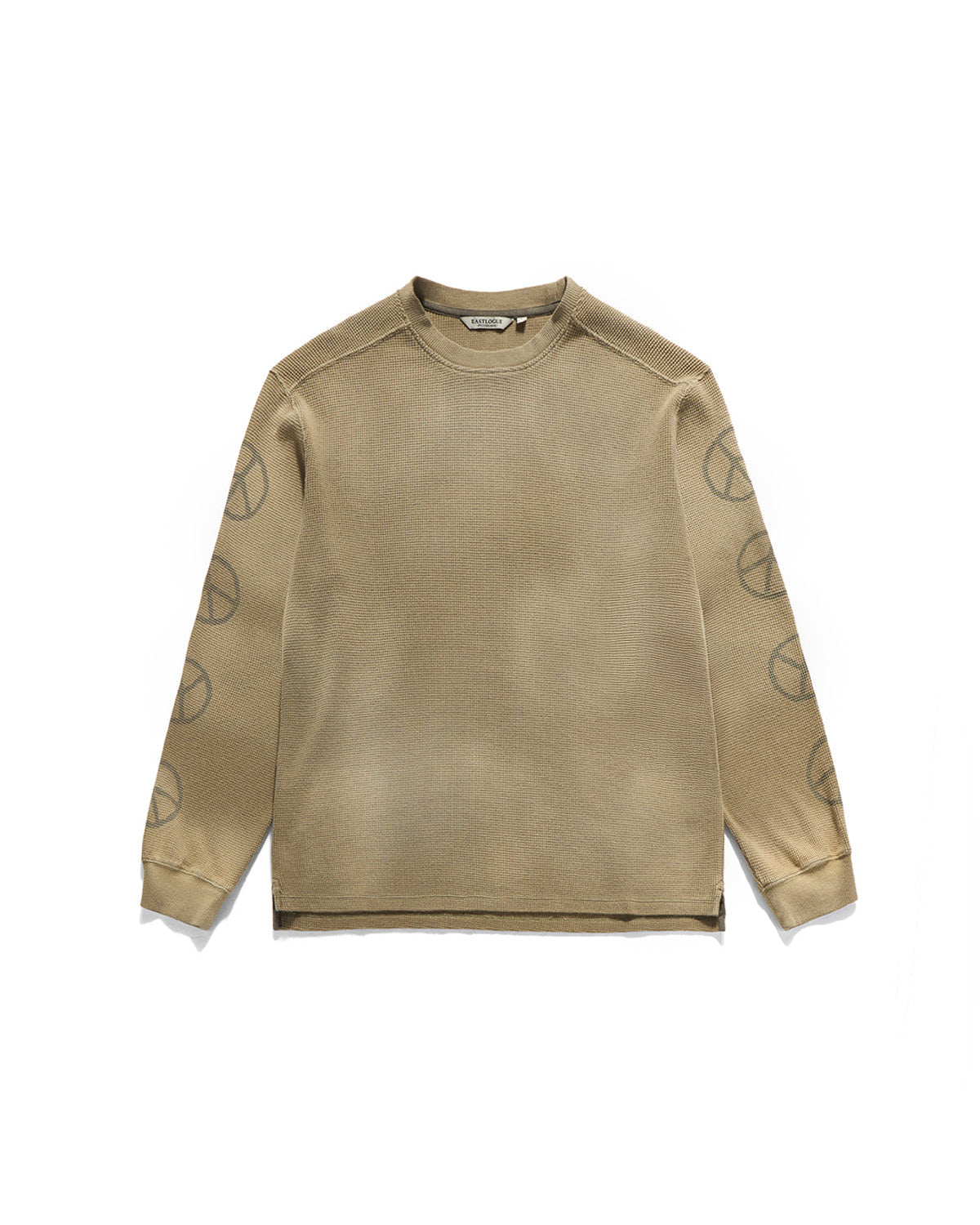 Eastlogue - Bleached Peace Symbol L.s T-shirts (L.olive) product image 6 | TRAB K-Fashion Australia