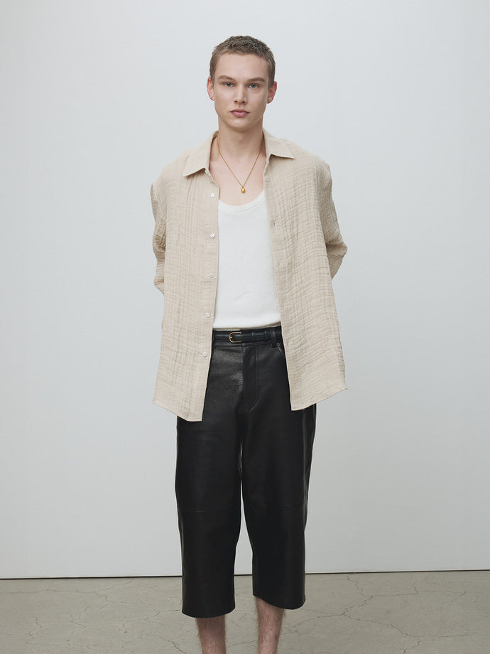 Tonywack - Double Weave Linen Shirt (French Beige) product image 4 | TRAB K-Fashion Australia