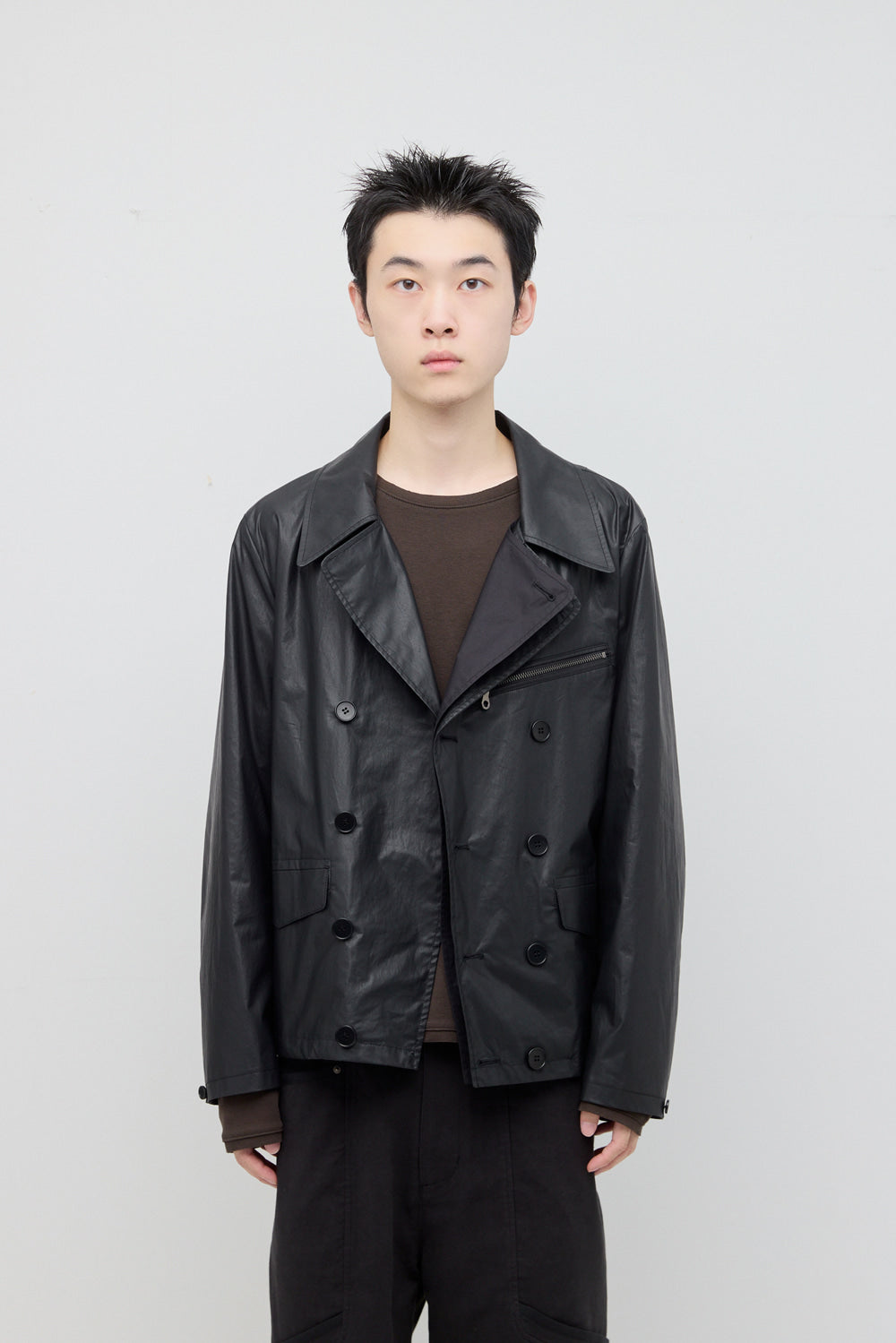 Hatchingroom - Short Double Jacket (Black) product image 6 | TRAB K-Fashion Australia