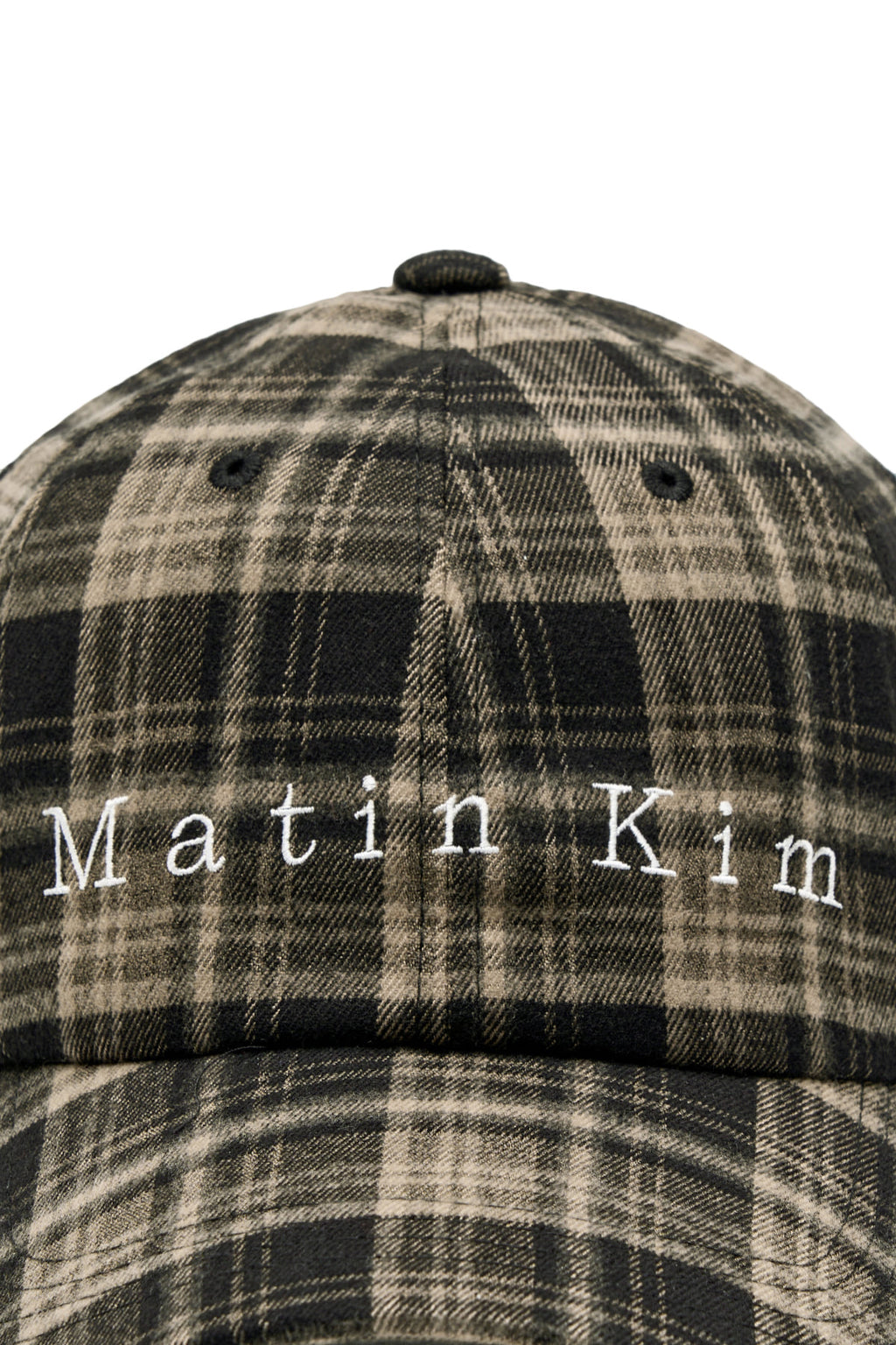 Matin Kim - Matin Typo Check Ball Cap (Black) product image 4 | TRAB K-Fashion Australia
