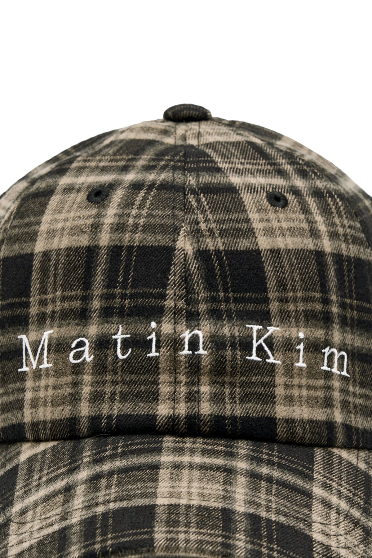 Matin Kim - Matin Typo Check Ball Cap (Black) product image 4 | TRAB K-Fashion Australia