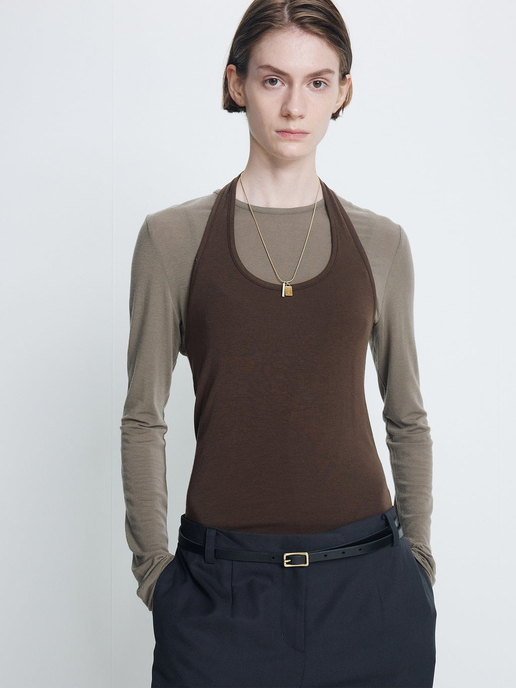 Tonywack - Loose Fit Wool Tailored Trousers (Charcoal) product image 8 | TRAB K-Fashion Australia