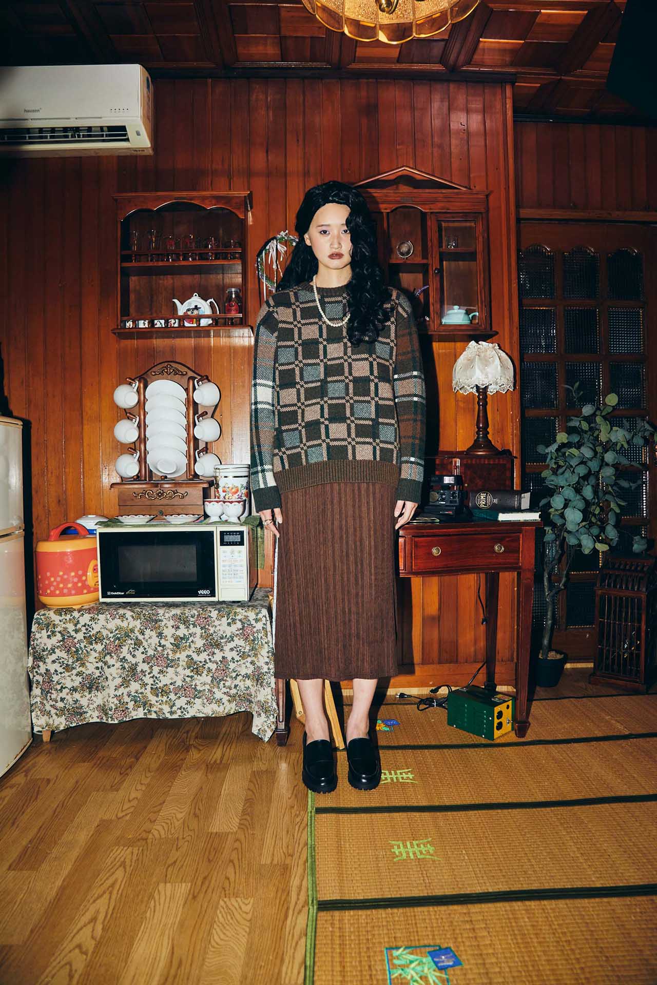 Ioedle - Checked Knit Pullover (OC) product image 9 | TRAB K-Fashion Australia