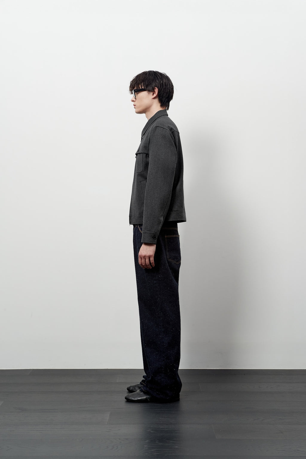 Stu - Cover Pocket Crop Jacket (Grey) product image 3 | TRAB K-Fashion Australia