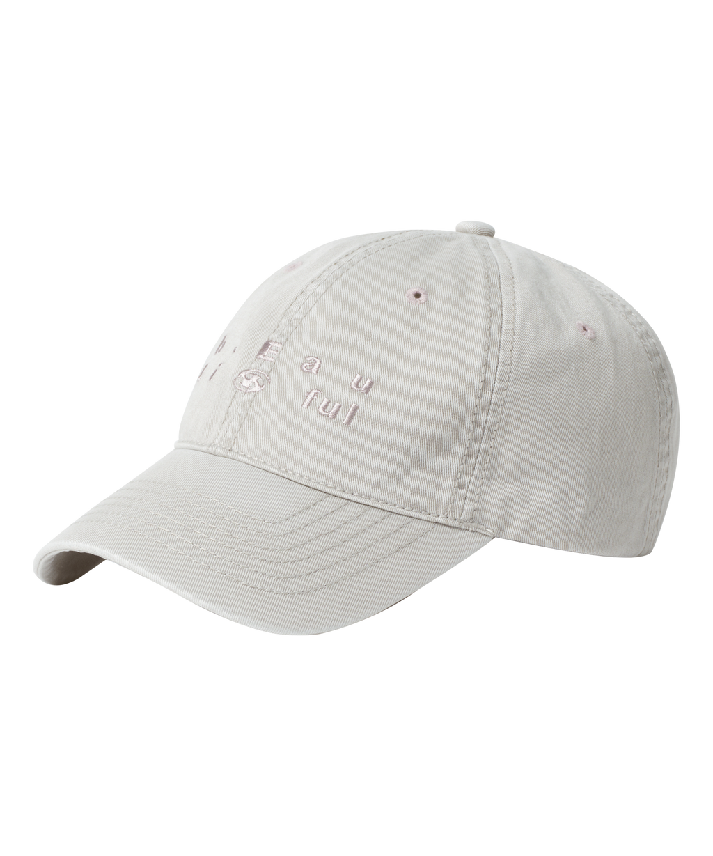 San San Gear - San San X B.E Washed Ball Cap (Light Grey) product image 1 | TRAB K-Fashion Australia