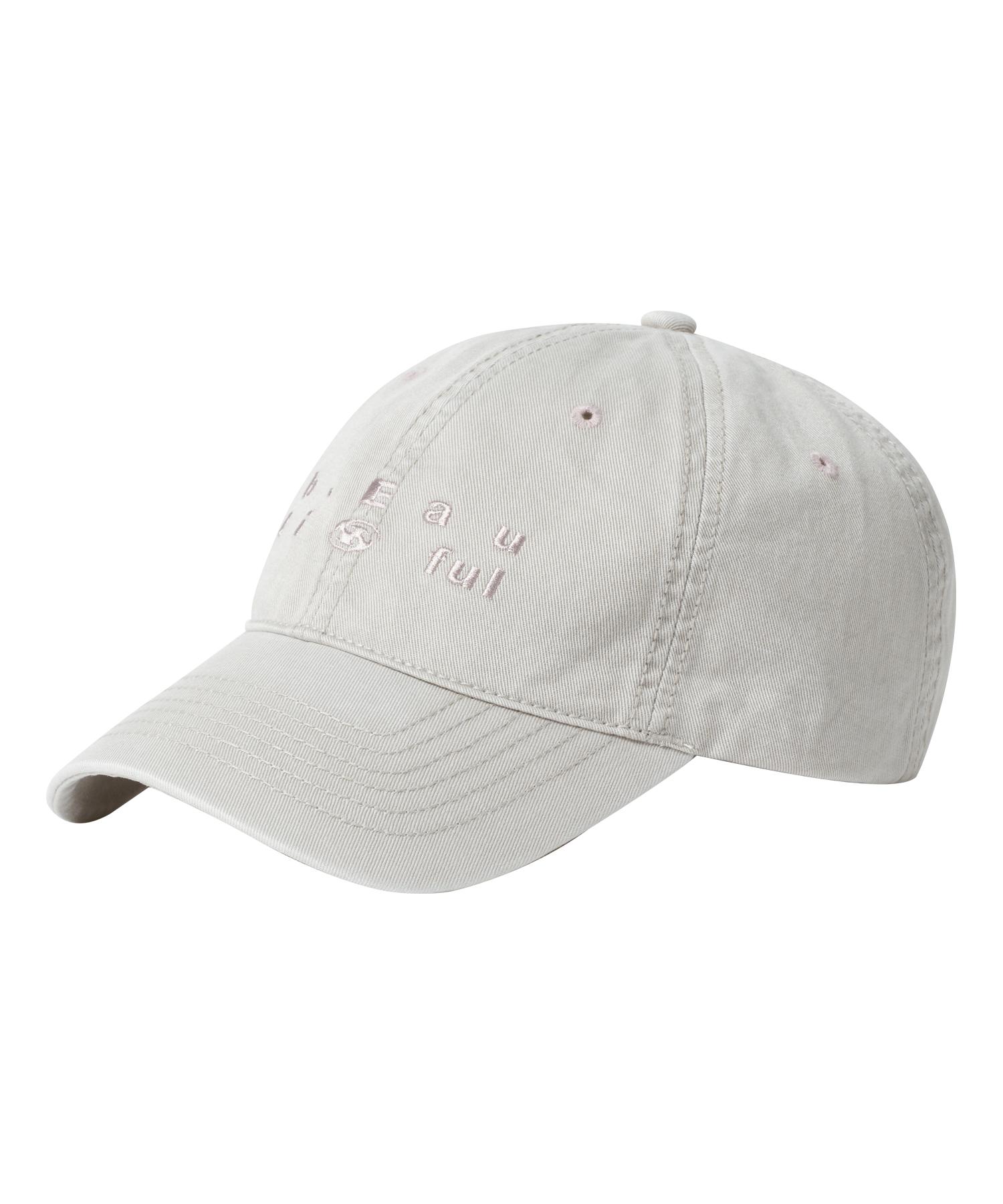 San San Gear - San San X B.E Washed Ball Cap (Light Grey) product image 1 | TRAB K-Fashion Australia