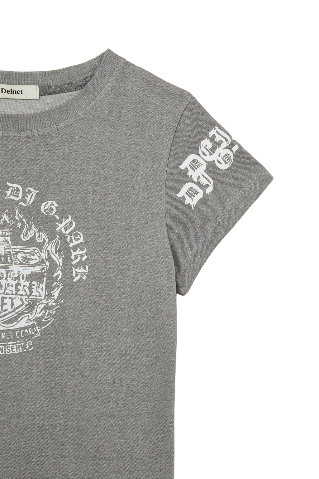 Deinet - Dj Graphic Basic T-Shirt (Charcoal) product image 3 | TRAB K-Fashion Australia