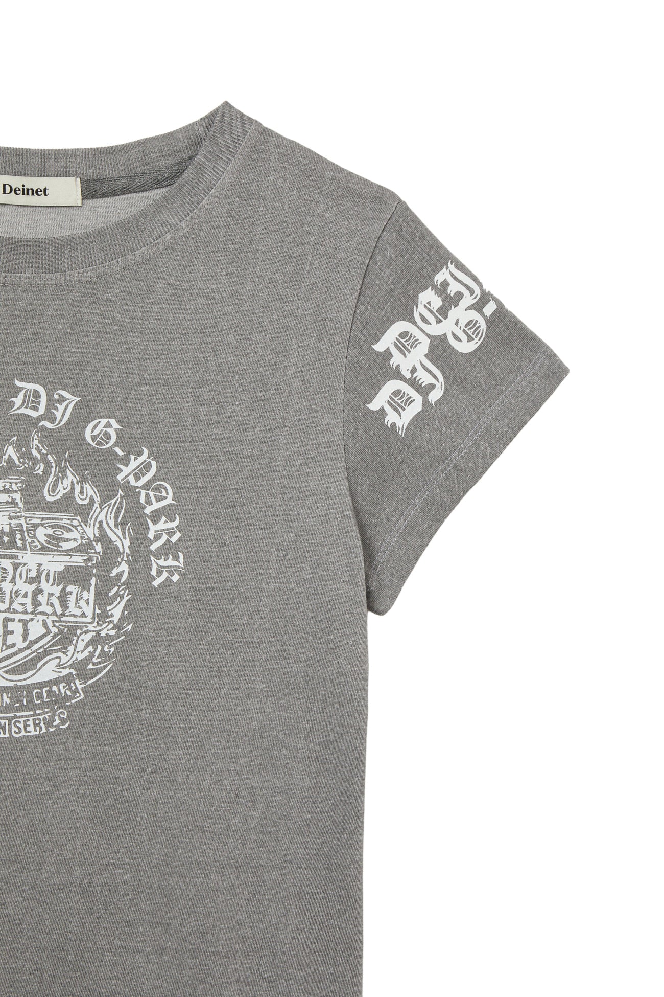 Deinet - Dj Graphic Basic T-Shirt (Charcoal) product image 3 | TRAB K-Fashion Australia