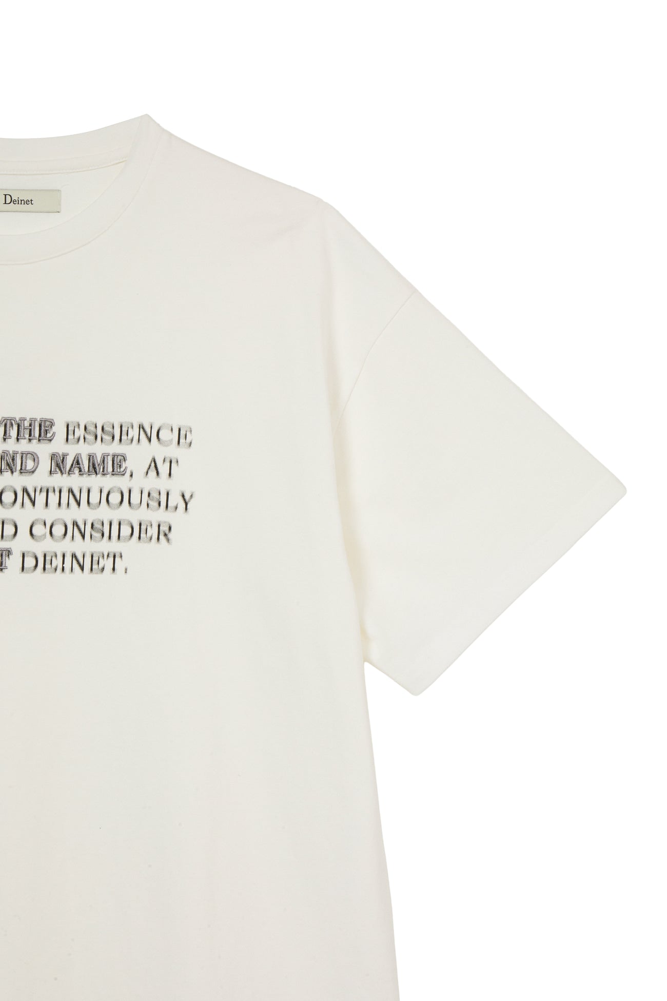 Deinet - Lettering T-Shirt (White) product image 4 | TRAB K-Fashion Australia
