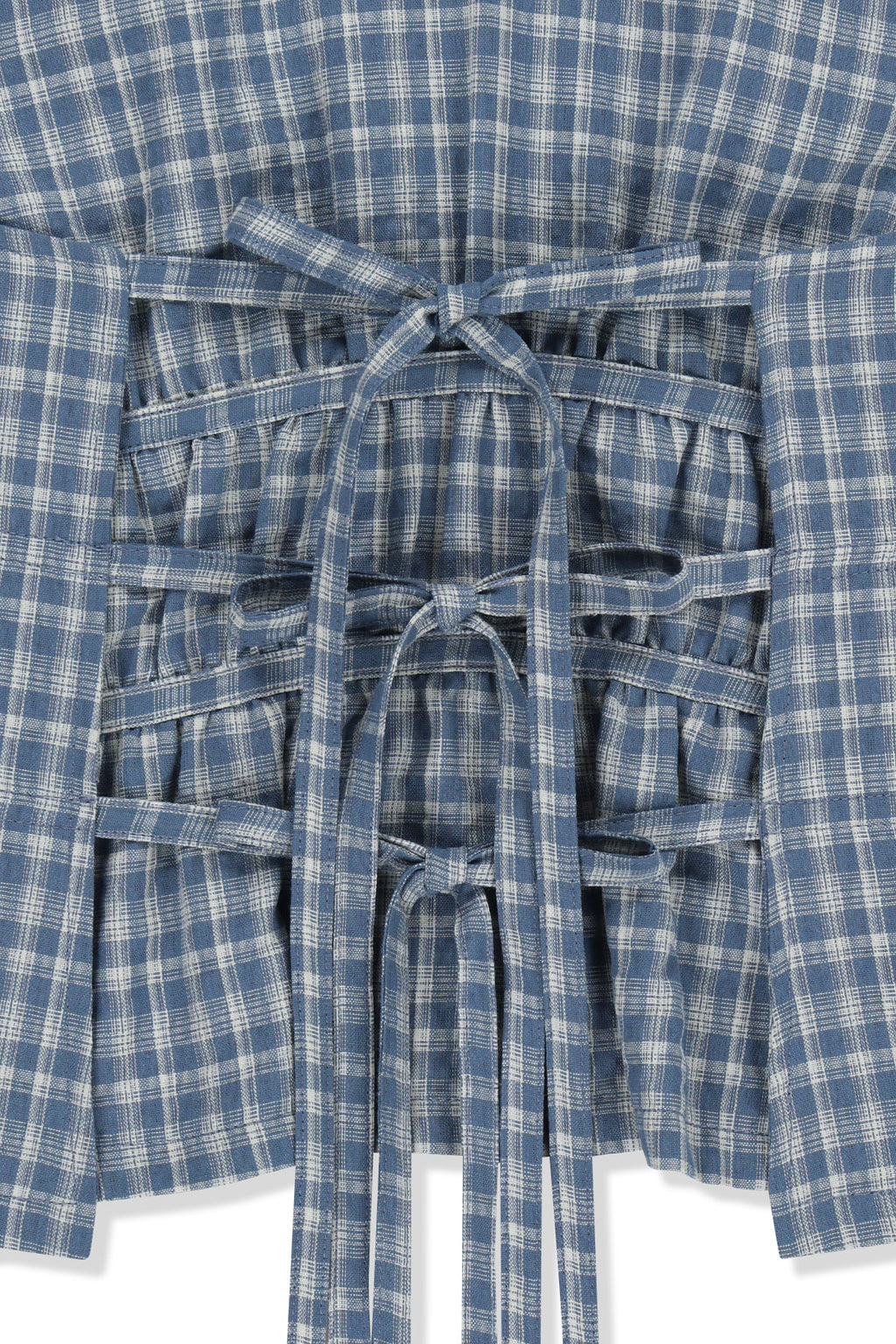 Matin Kim - Halter Neck Shirring Blouse (Blue) product image 5 | TRAB K-Fashion Australia
