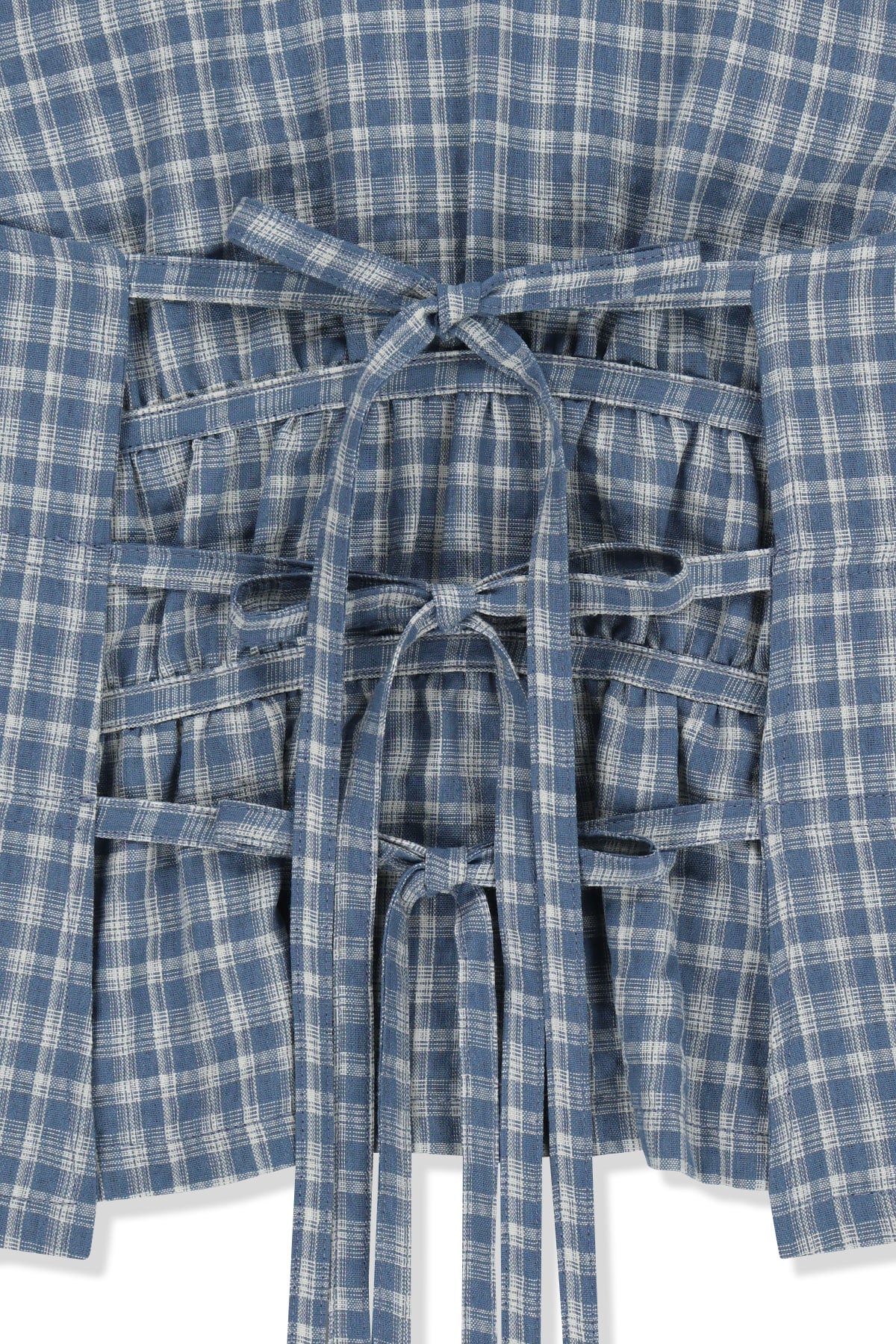 Matin Kim - Halter Neck Shirring Blouse (Blue) product image 5 | TRAB K-Fashion Australia