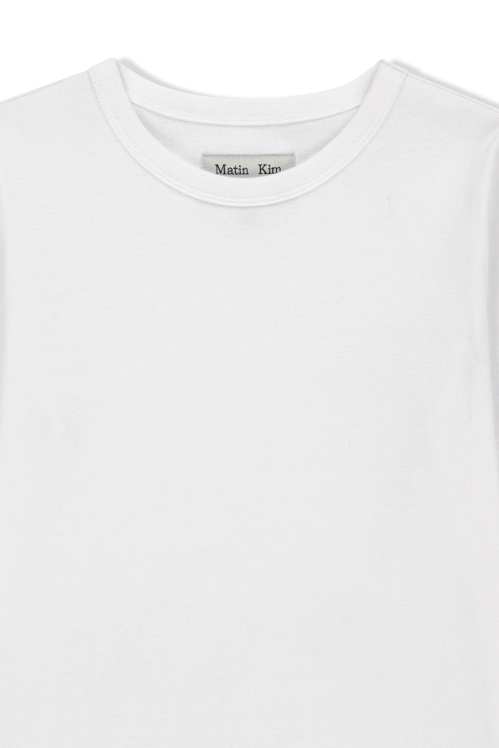 Matin Kim - Label Detail Slim Fit Top (Ivory) product image 3 | TRAB K-Fashion Australia