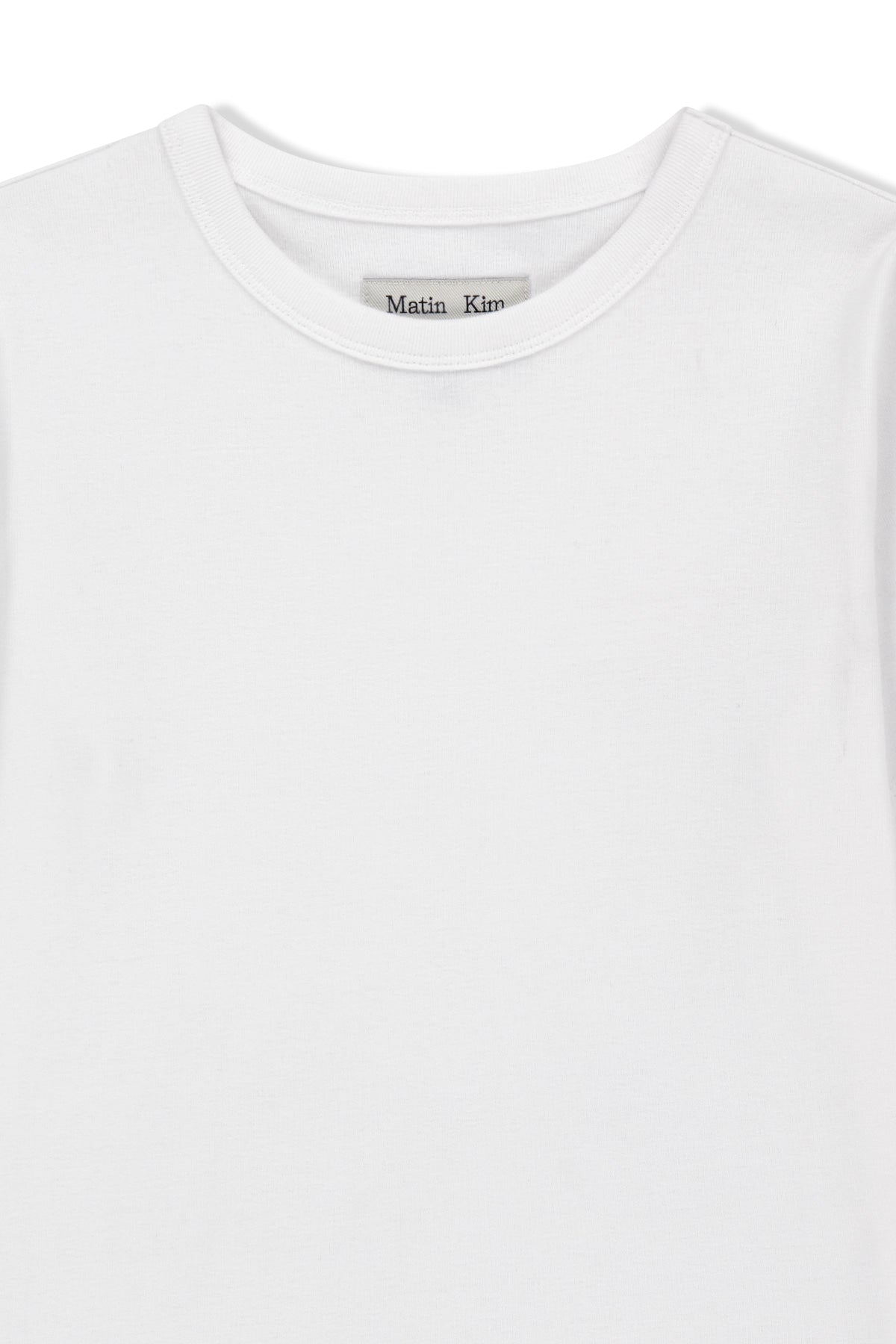 Matin Kim - Label Detail Slim Fit Top (Ivory) product image 3 | TRAB K-Fashion Australia