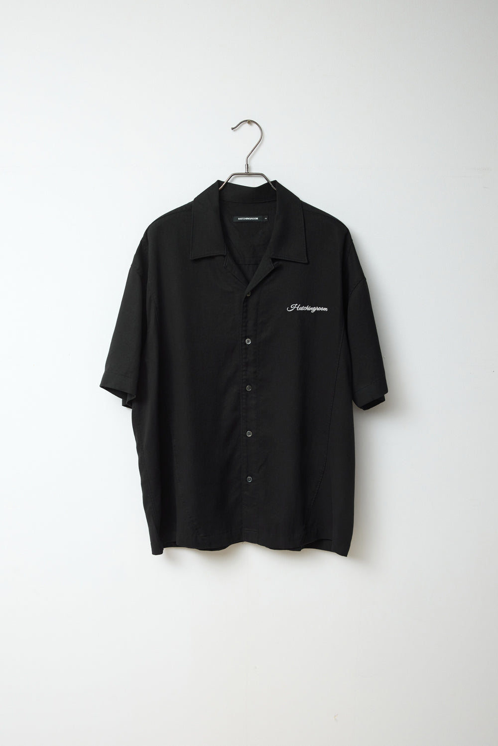 Hatchingroom - Camp Collar Shirt Tencel (Black) product image 1 | TRAB K-Fashion Australia