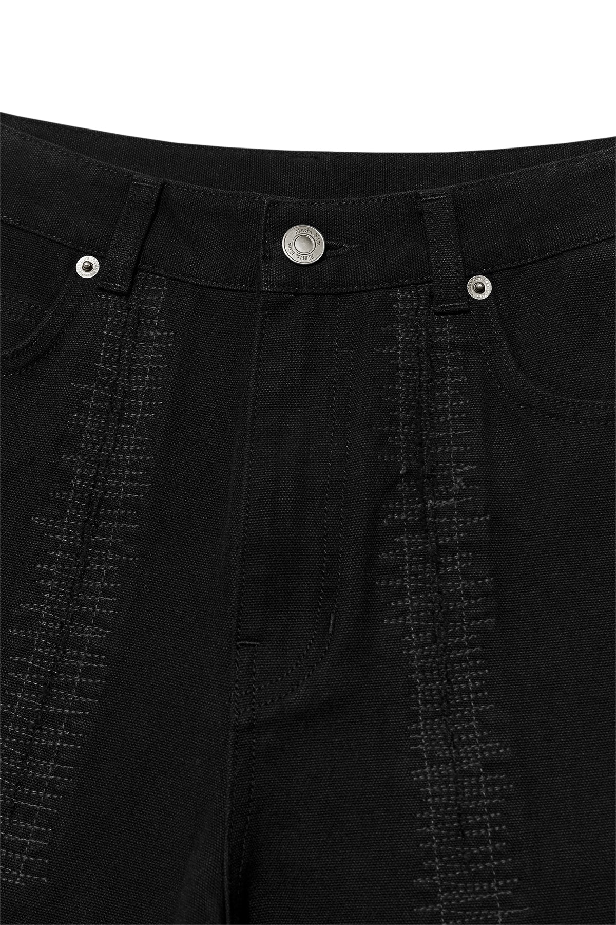 Matin Kim - Stitch Point Washed Cotton Pants (Black) product image 3 | TRAB K-Fashion Australia