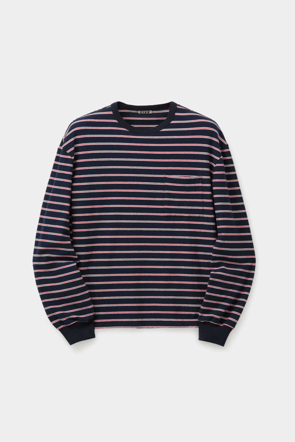 Coor - Pocket Point Multi-Pin Stripe Long Sleeve (Dark Navy) product image 1 | TRAB K-Fashion Australia