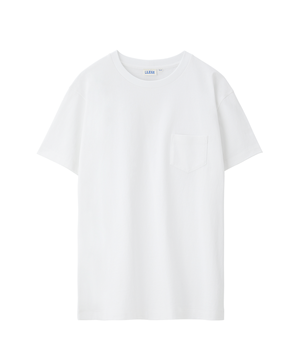 Llege - Back Logo Pocket T-Shirt (Off White) product image 1 | TRAB K-Fashion Australia