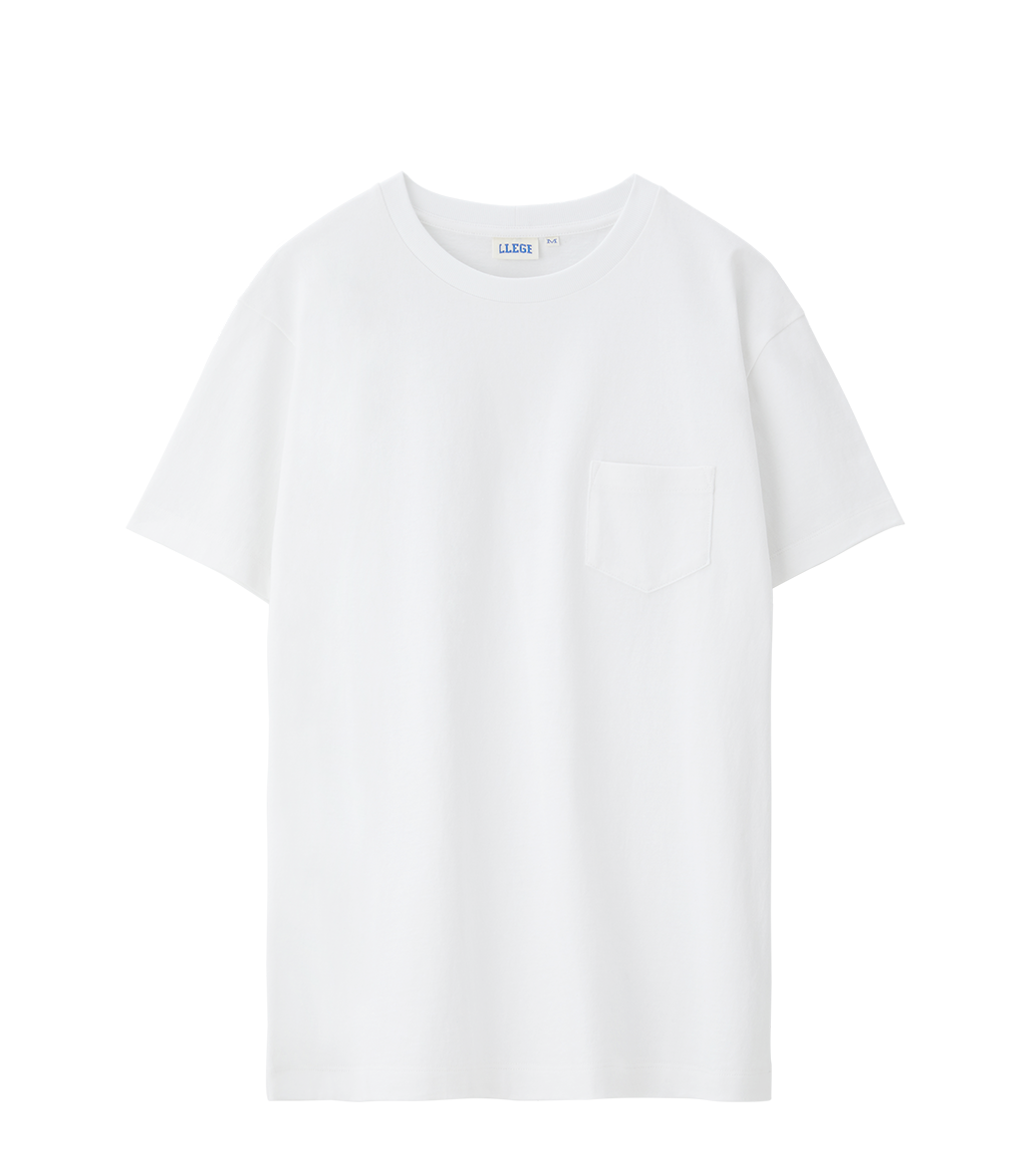 Llege - Back Logo Pocket T-Shirt (Off White) product image 1 | TRAB K-Fashion Australia