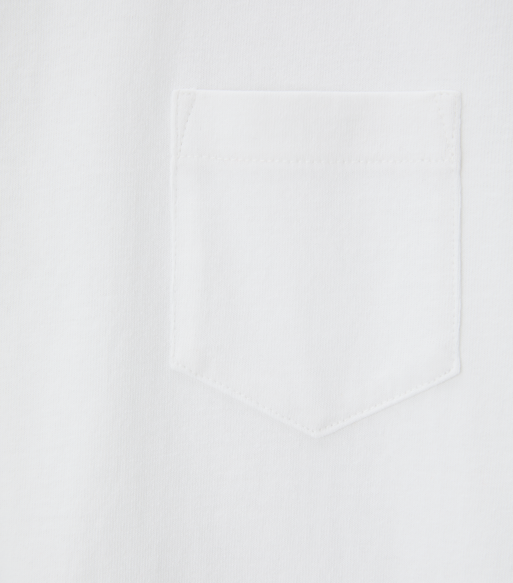 Llege - Back Logo Pocket T-Shirt (Off White) product image 4 | TRAB K-Fashion Australia