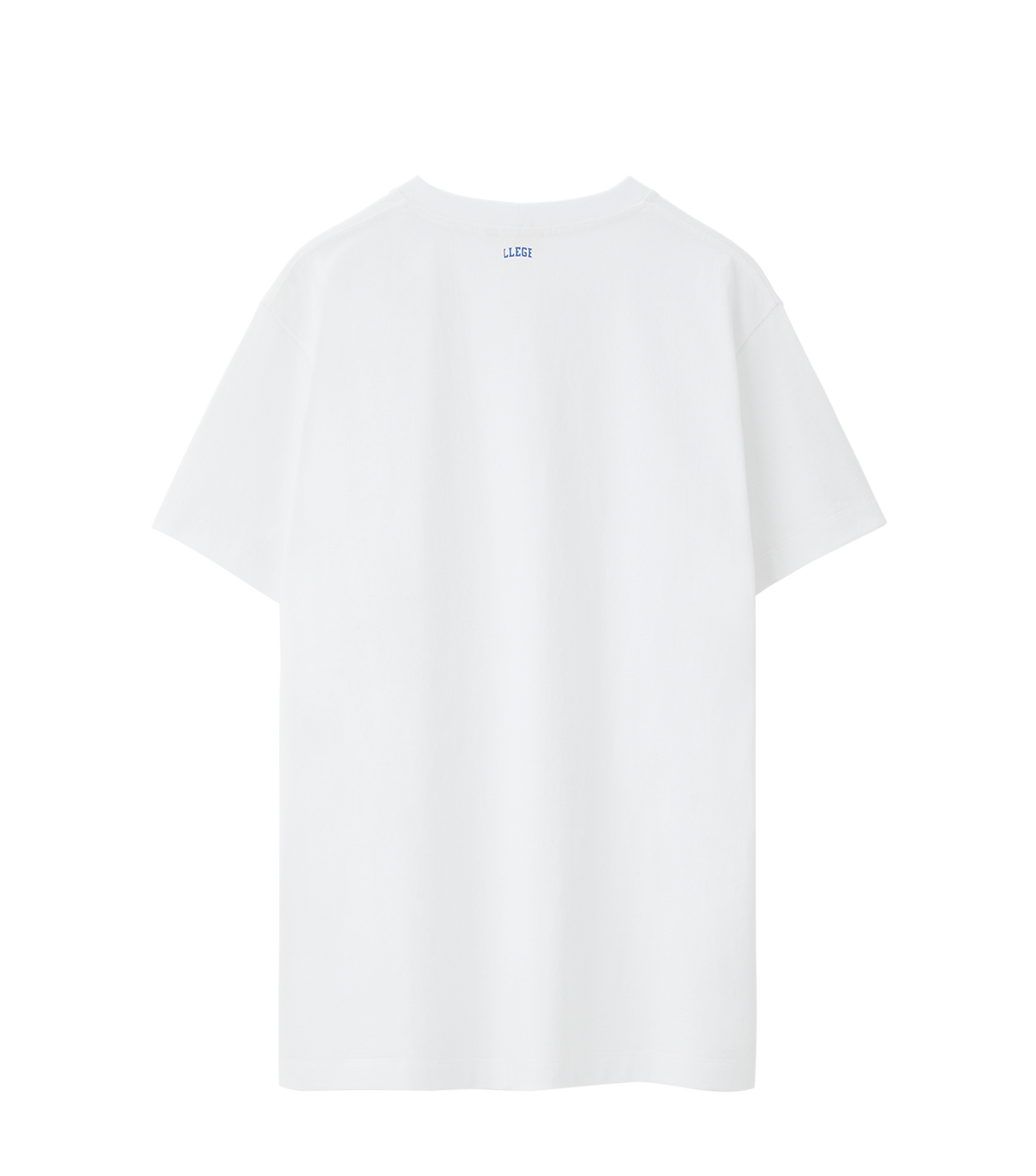Llege - Back Logo Pocket T-Shirt (Off White) product image 2 | TRAB K-Fashion Australia