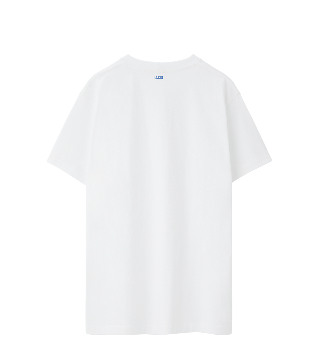 Llege - Back Logo Pocket T-Shirt (Off White) product image 2 | TRAB K-Fashion Australia