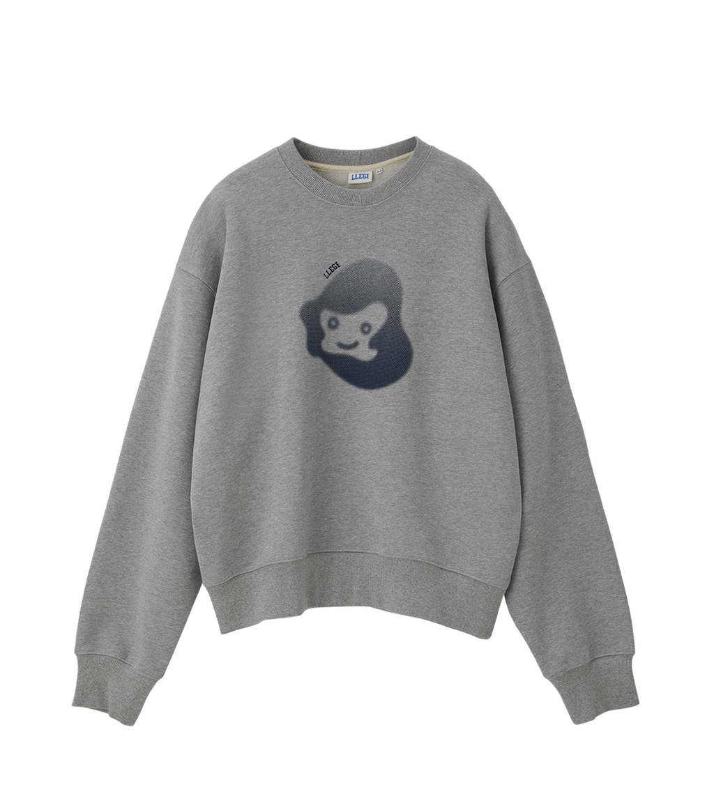 Llege - Jubangwol Heavy Cotton Sweatshirt (Grey) product image 1 | TRAB K-Fashion Australia