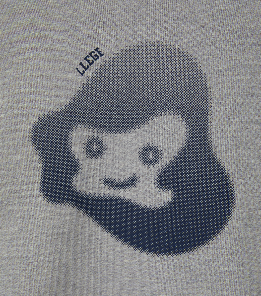 Llege - Jubangwol Heavy Cotton Sweatshirt (Grey) product image 3 | TRAB K-Fashion Australia