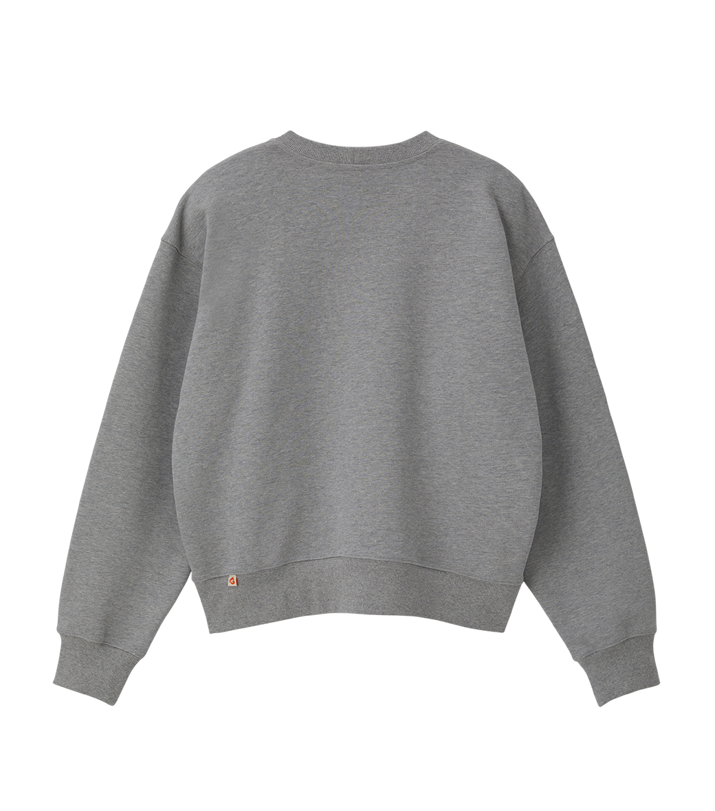 Llege - Jubangwol Heavy Cotton Sweatshirt (Grey) product image 2 | TRAB K-Fashion Australia