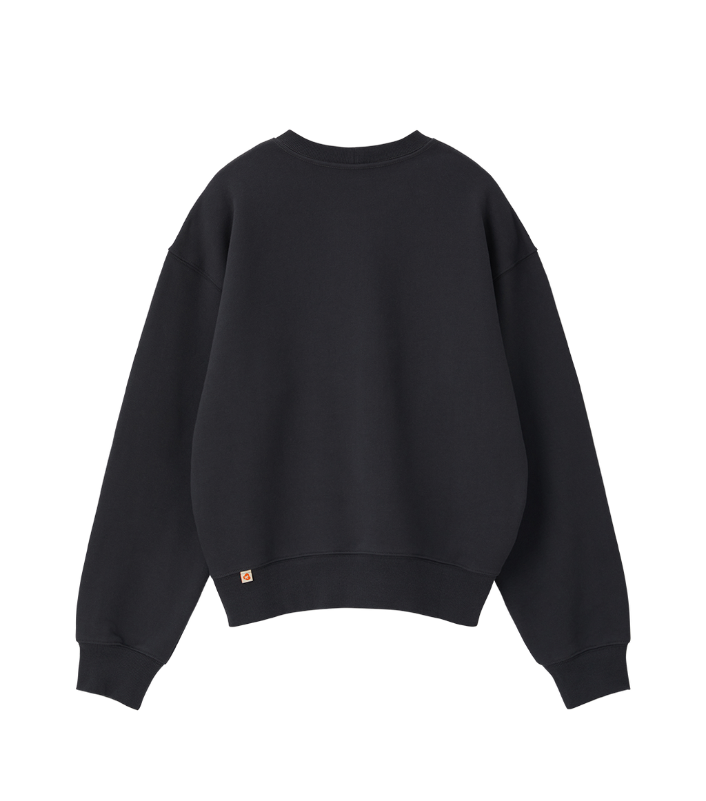 Llege - Jubangwol Heavy Cotton Sweatshirt (Bluish Charcoal) product image 2 | TRAB K-Fashion Australia