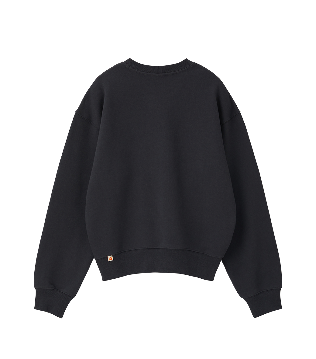 Llege - Jubangwol Heavy Cotton Sweatshirt (Bluish Charcoal) product image 2 | TRAB K-Fashion Australia
