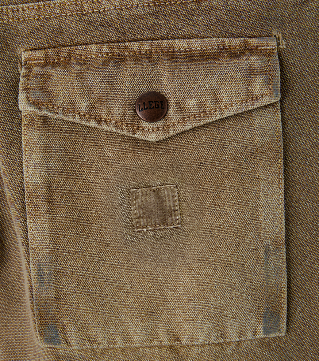 Llege - Pigment Dyed Flare Jeans (Beige) product image 5 | TRAB K-Fashion Australia