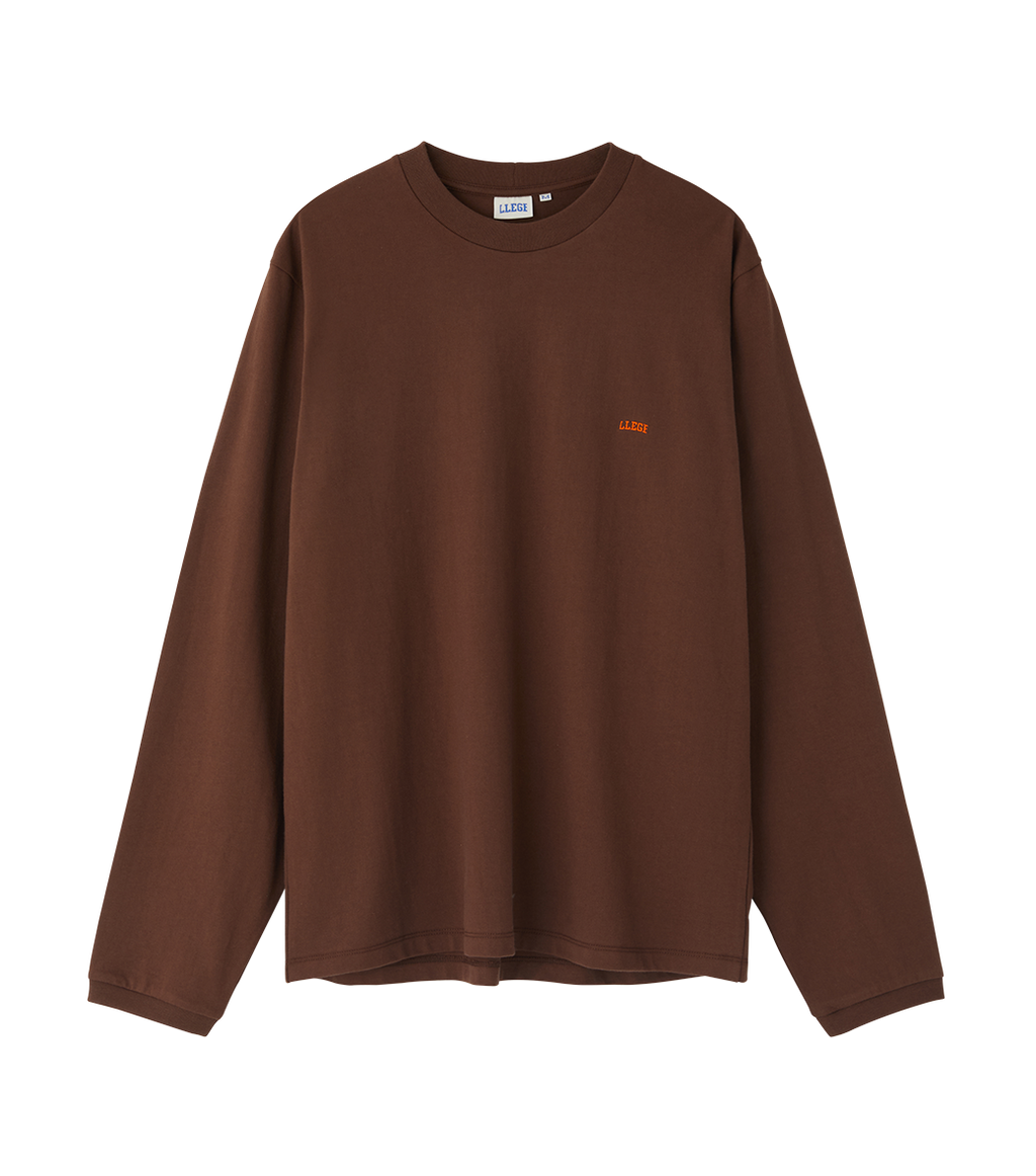 Llege - Llege Logo Long Sleeve T-Shirt (Brown) product image 1 | TRAB K-Fashion Australia