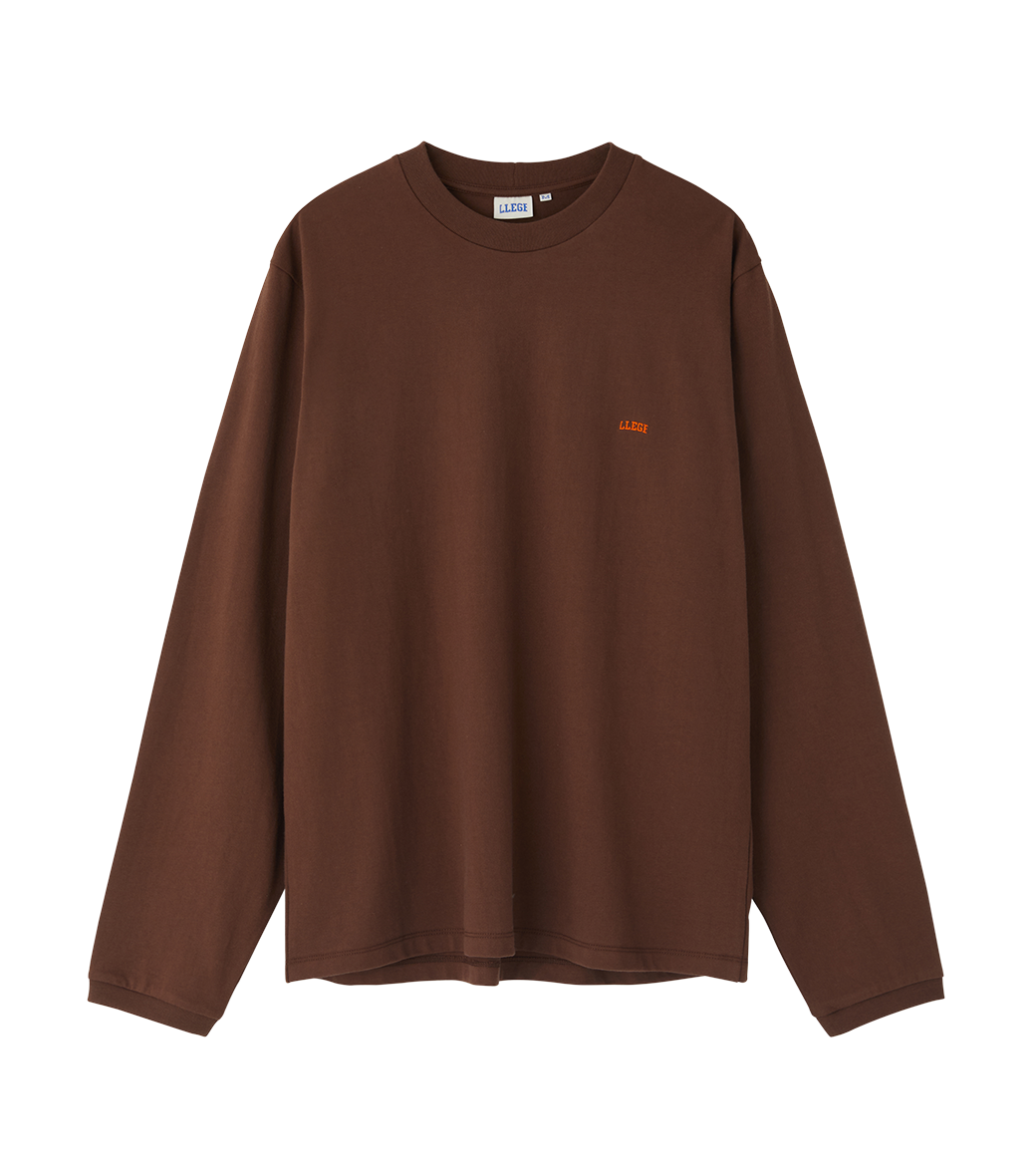 Llege - Llege Logo Long Sleeve T-Shirt (Brown) product image 1 | TRAB K-Fashion Australia