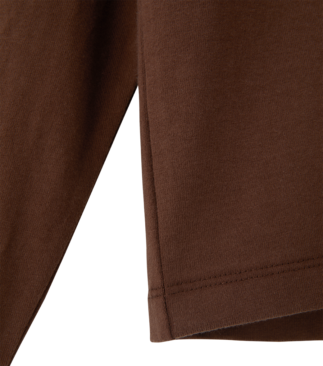 Llege - Llege Logo Long Sleeve T-Shirt (Brown) product image 4 | TRAB K-Fashion Australia