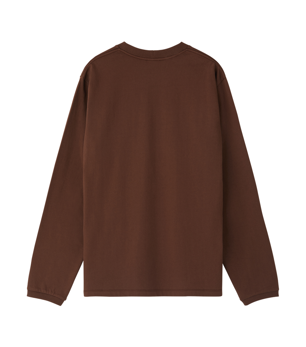 Llege - Llege Logo Long Sleeve T-Shirt (Brown) product image 2 | TRAB K-Fashion Australia