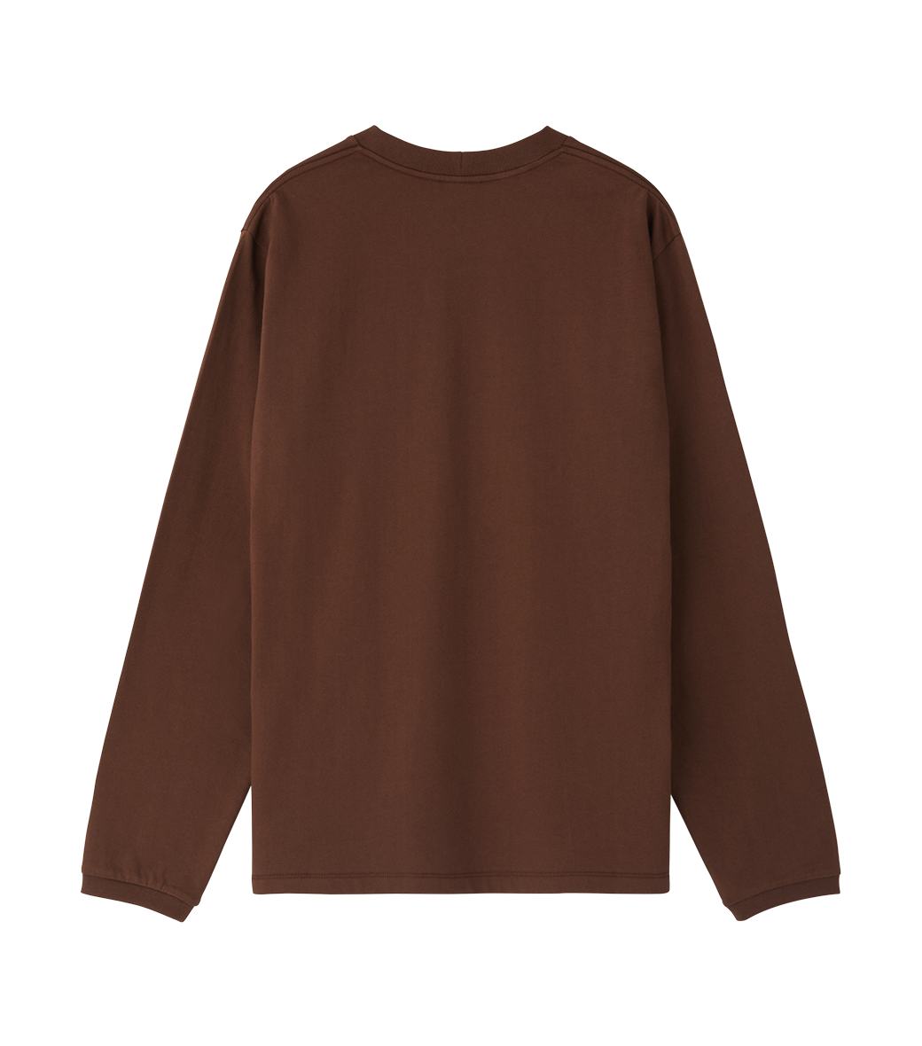 Llege - Llege Logo Long Sleeve T-Shirt (Brown) product image 2 | TRAB K-Fashion Australia