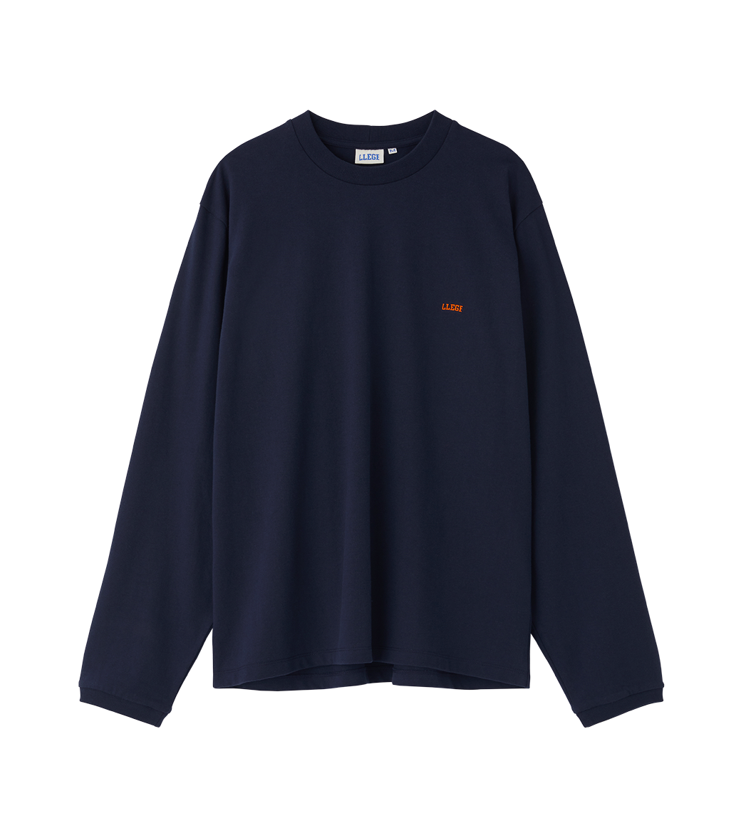 Llege - Llege Logo Long Sleeve T-Shirt (Navy) product image 1 | TRAB K-Fashion Australia