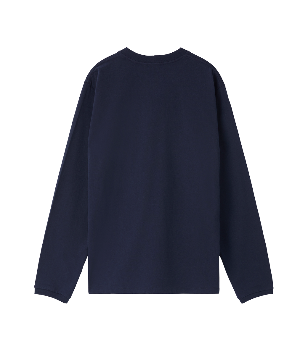Llege - Llege Logo Long Sleeve T-Shirt (Navy) product image 2 | TRAB K-Fashion Australia