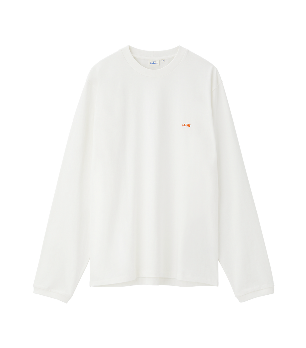 Llege - Llege Logo Long Sleeve T-Shirt (Off White) product image 1 | TRAB K-Fashion Australia