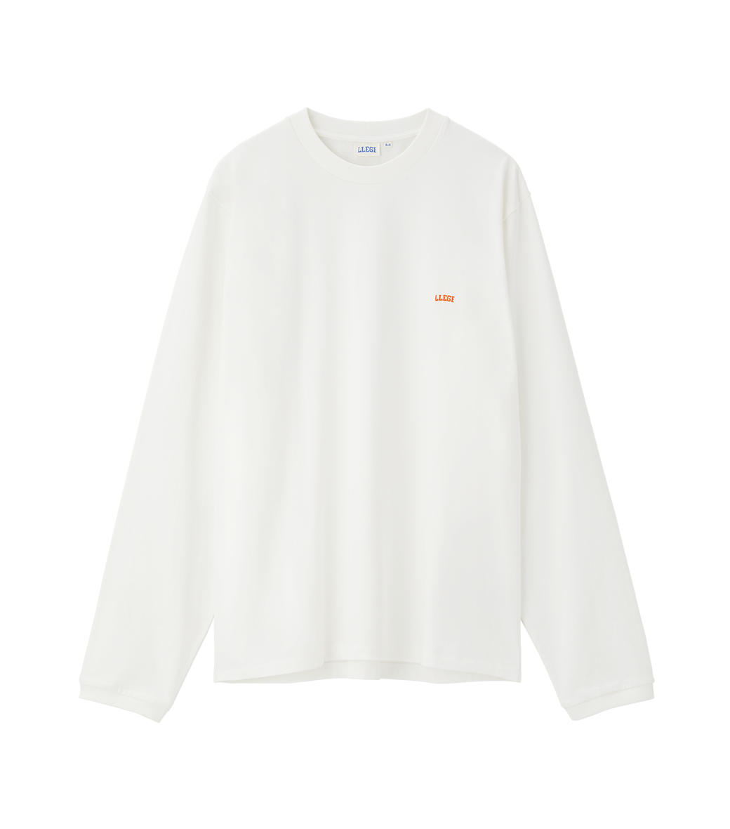 Llege - Llege Logo Long Sleeve T-Shirt (Off White) product image 1 | TRAB K-Fashion Australia