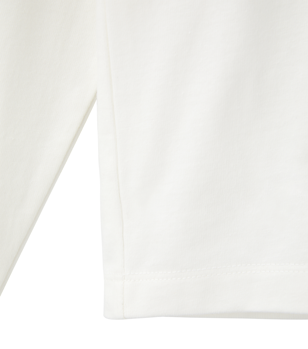Llege - Llege Logo Long Sleeve T-Shirt (Off White) product image 4 | TRAB K-Fashion Australia