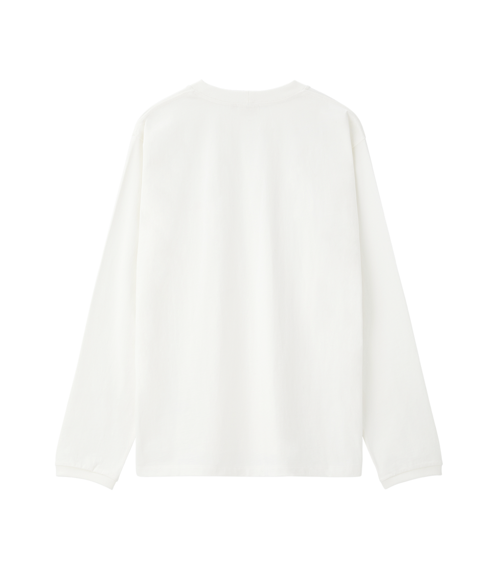 Llege - Llege Logo Long Sleeve T-Shirt (Off White) product image 2 | TRAB K-Fashion Australia
