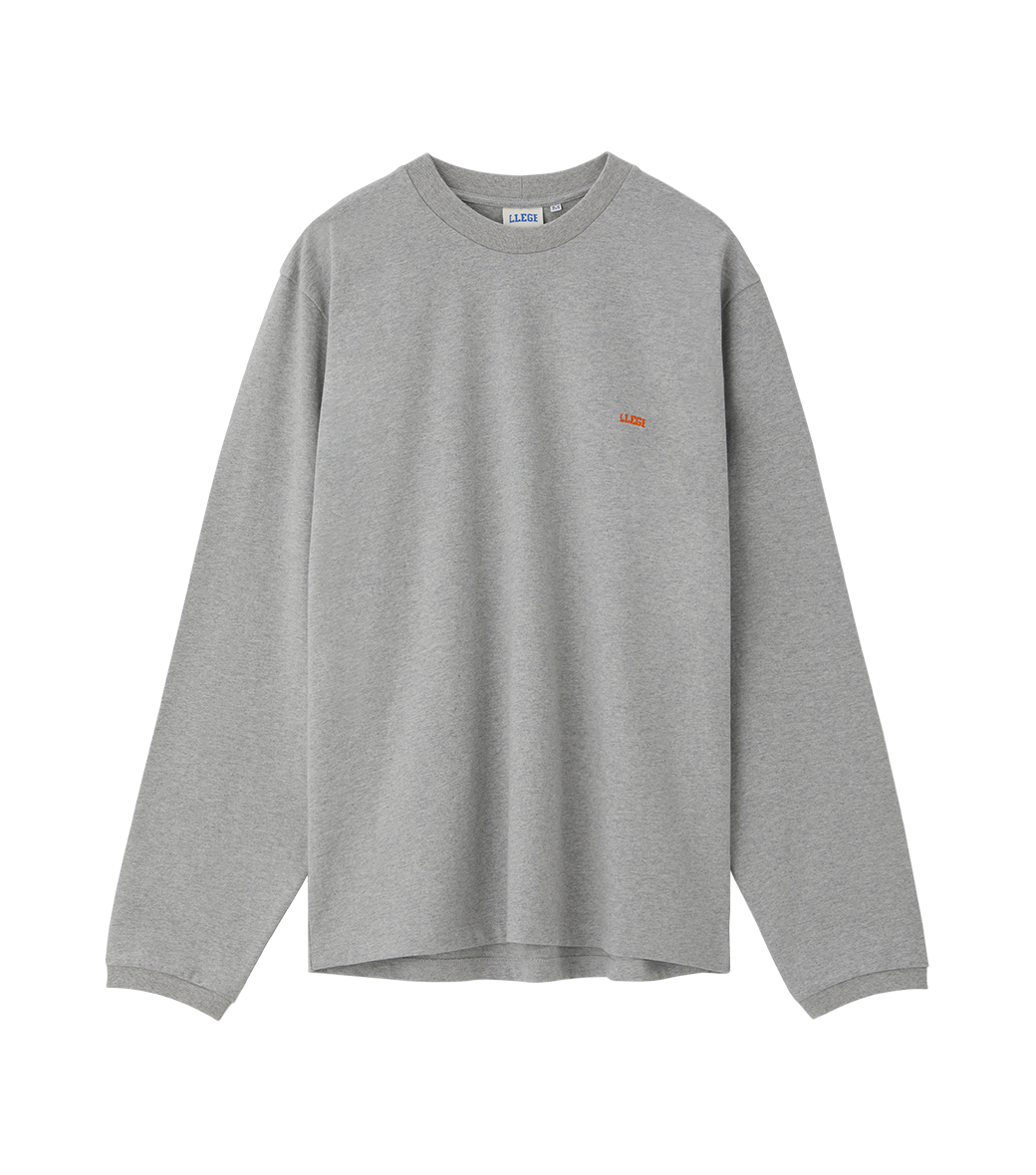 Llege - Llege Logo Long Sleeve T-Shirt (Melange Grey) product image 1 | TRAB K-Fashion Australia